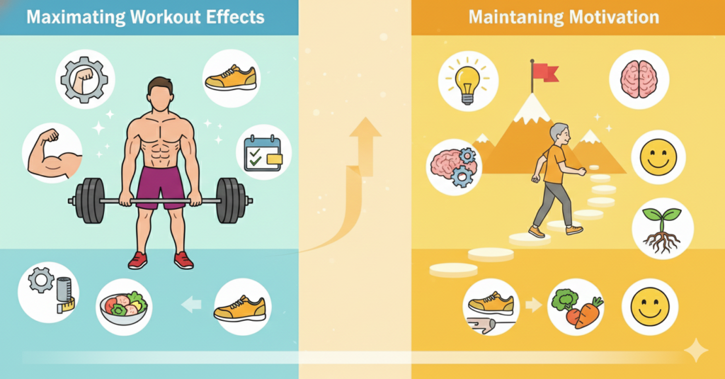 筋トレの効果を最大化し、モチベーションを維持するコツ